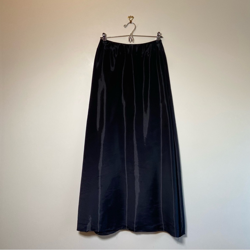 Nicole Miller Vintage Maxi Skirt Gorpcore Black Size 4